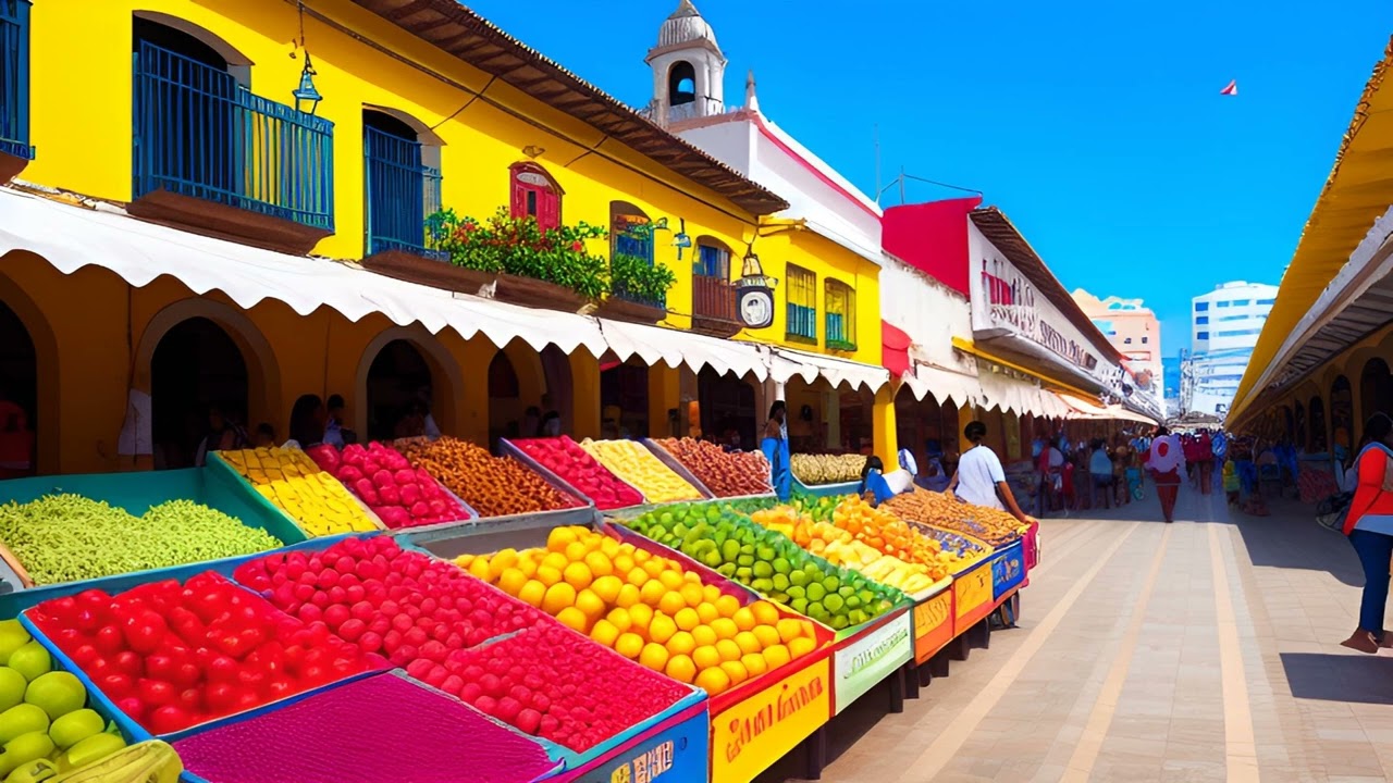 The Cartagena Market:Vibrant Market Atmosphere Sound Effect(No Copyright)Free Editing Resources