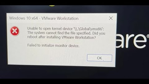 Troubleshooting VMware workstation Bluescreen