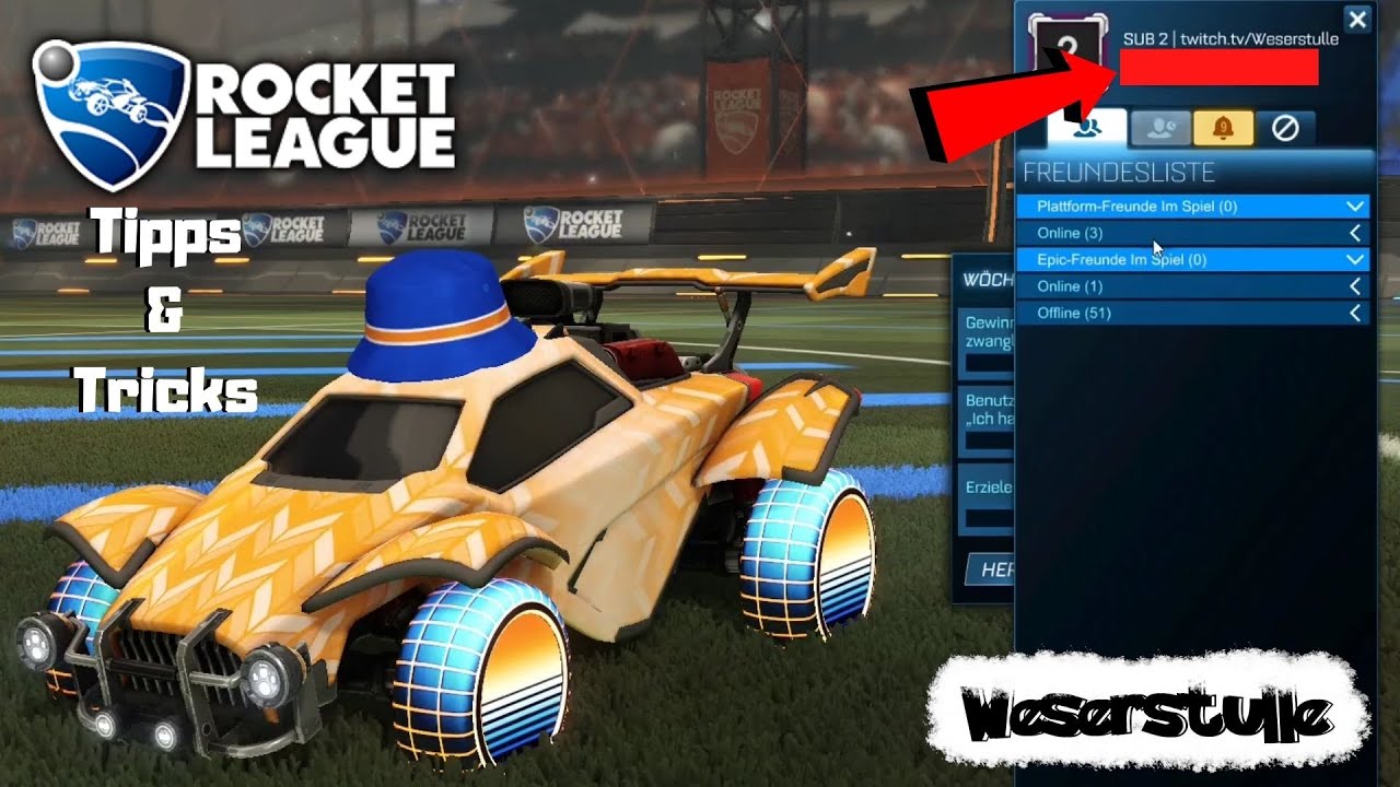 NAMEN ÄNDERN in ROCKET LEAGUE - so gehts ! ( PLAYSTATION, XBOX, PC, ) -  YouTube