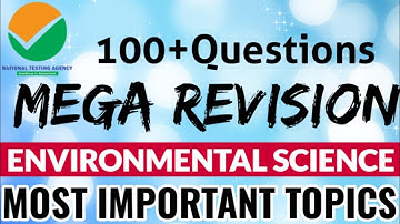 🔵Rapid REVISION Environmental Science Entrances-NET/GATE/PhD Entrances(Part 2)