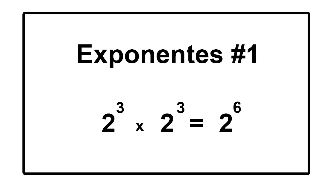 Exponentes Clase 1 Multiplicación de potencias con la misma base YouTube Exponentes Clase 1 Multiplicación de potencias con la misma base YouTube