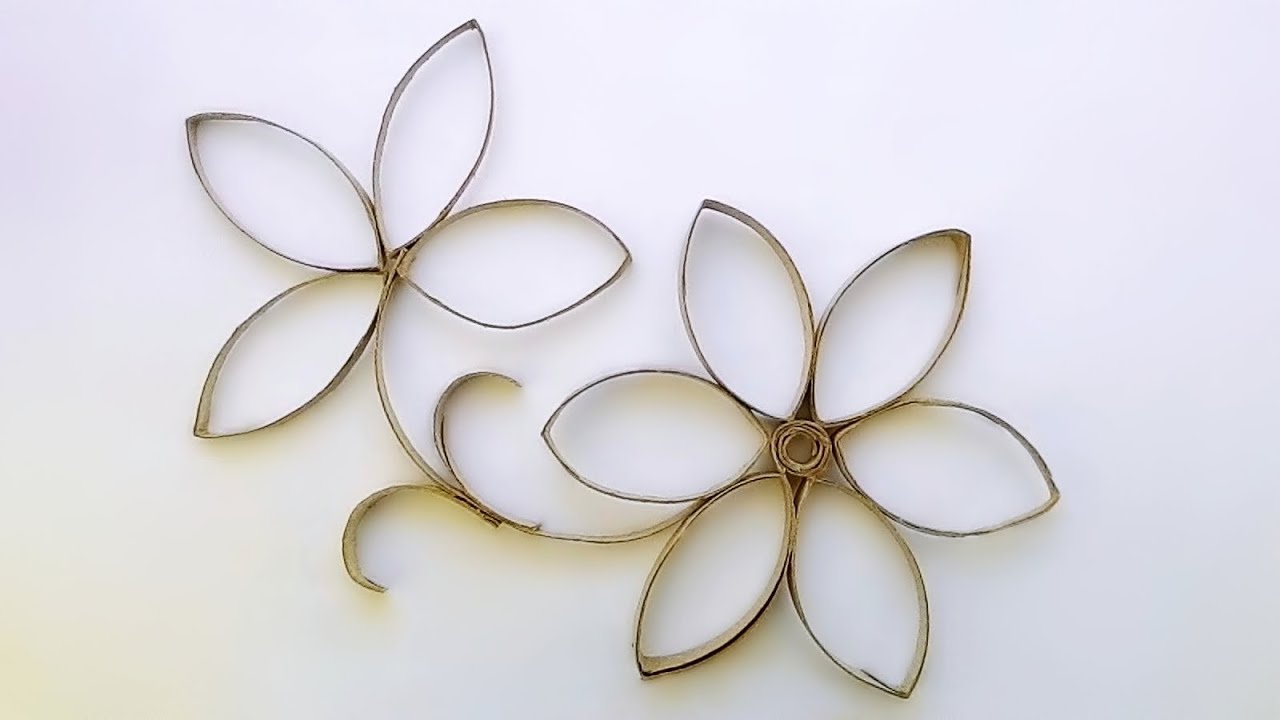 DIY : Tissue cores flower : ทำดอกไม้จัดบอร์ดจากแกนกระดาษทิชชู