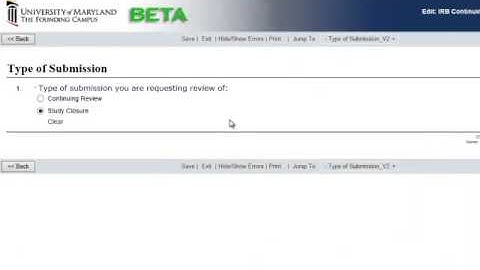 Creating and Submitting an IRB Application Closure (1:37)