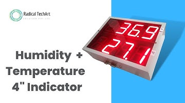 Jumbo Display Humidity and Temperature Indicator RadicalTechArt I RadicalTalks I RadicalTechMart