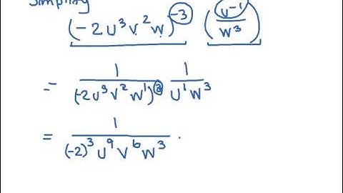 MAT 0028 ALEKS Module 5  Power, product, quotient rules w negative exponents
