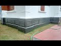 Amazing Skill | The Process of Construction the Foot Wall of The House with Granite