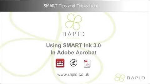 SMART Ink Annotation in Adobe Acrobat