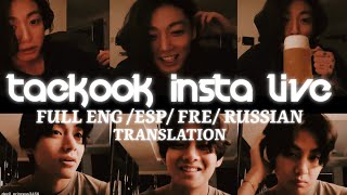 [CC] Taehyung & Jungkook's Insta Live FULL ENG TRANSLATION || TAEKOOK IG MOMENTS