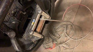 Polaris General steal winch line replacement with synthetic line