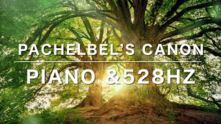 : Pachelbel's Canon on piano at 528 Hz for relaxation and sleep. Forest, river and sea version