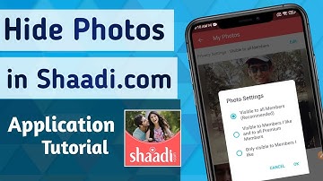 How to Hide Photo in Shaadi.com Matrimony App