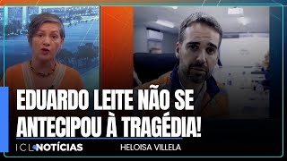 Se Eduardo Leite tivesse se antecipado, governo Lula poderia ter ajudado a evitar tragédia no RS!