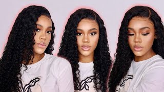 GLUELESS “WEAR GO” Water Wave Wig For Beginners | PrePlucked + Bleached Knots FT ISEE Hair