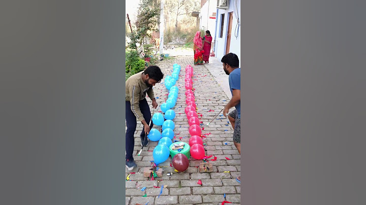 100 Balloon Popping Challenge Race #game #shorts
