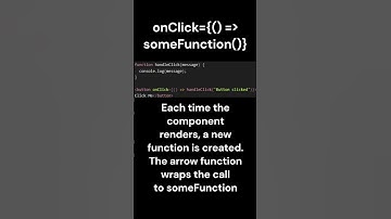 onClick={someFunction} VS Arrow function in react #react  #javascriptdev #javascript #programming