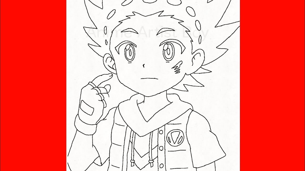 How To Draw Valt Aoi From Beyblade Brust-Step By Step Drawing - YouTube