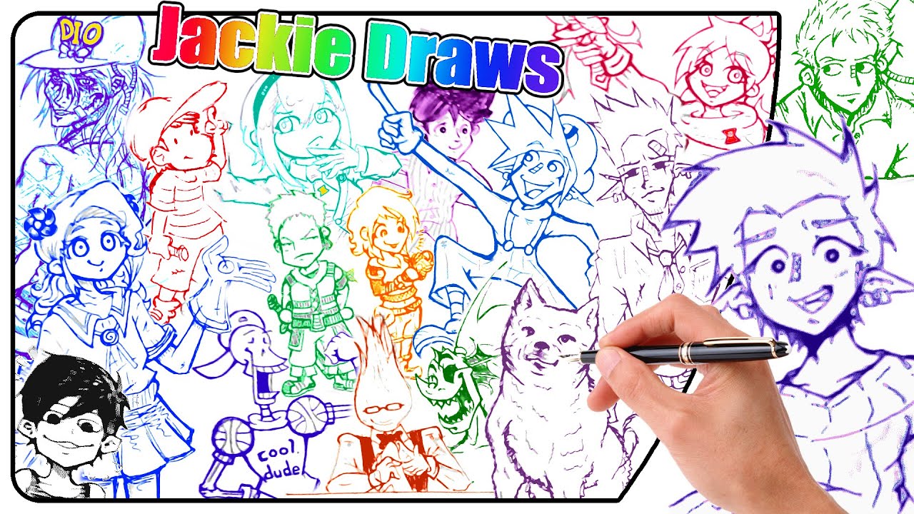 Jackie Draws... 📝 Checking old Physical Drawings !! 20082023 📜 YouTube