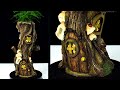 Make your Own Concrete Tree Log House Planter Pot - Creative D2H #82