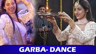 Kavach 2 Actress Deepika Singh Garba Dance Performance At Navratri Celebration Durga Puja 2019