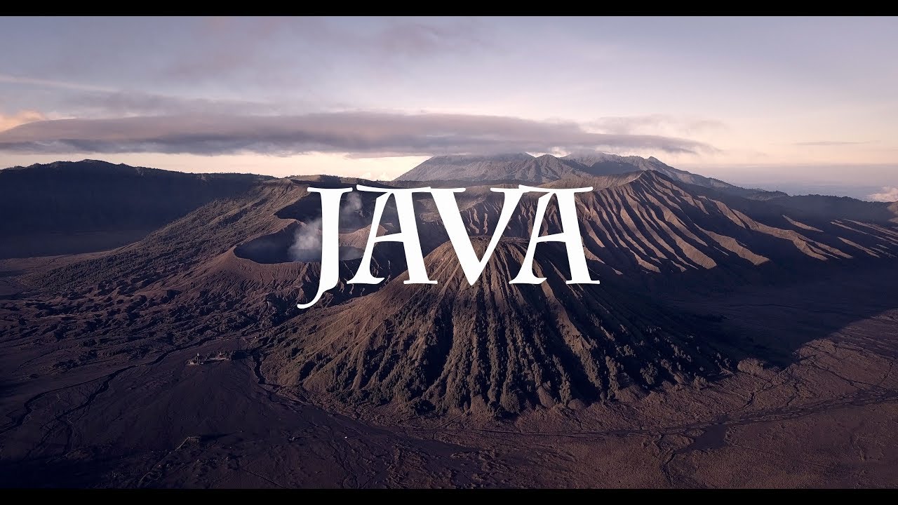Java island from above