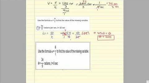 U2 HW2 Linear and Angular Speed (3.4)
