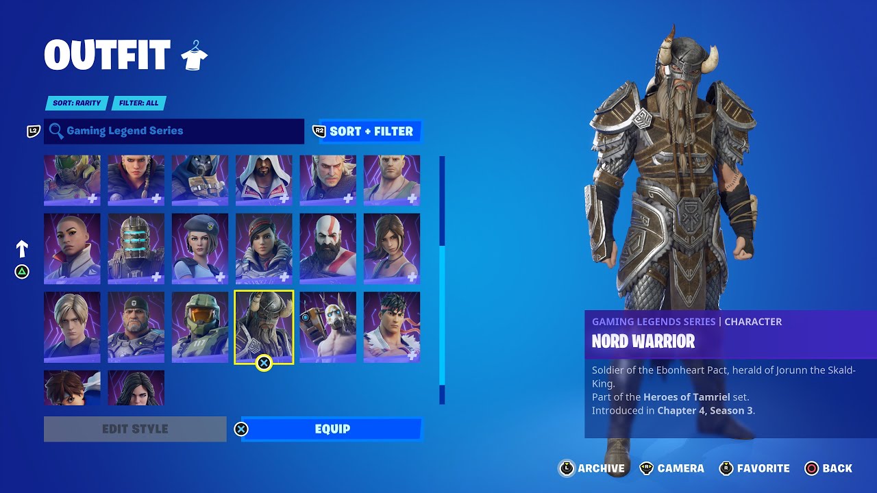 ALL GAMING LEGENDS SERIES SKINS IN FORTNITE! YouTube