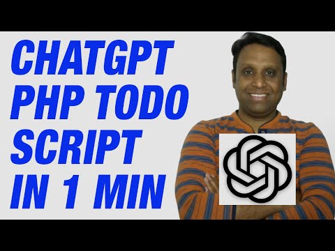 ChatGPT Create PHP Todo Script in 1 Min | ChatGPT Write Script | PHP Todo Script | #chatgpt