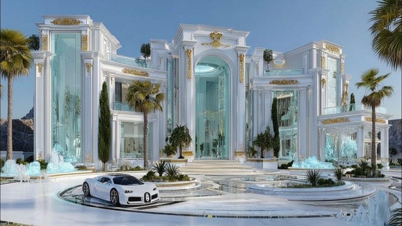 The Most Insane White Palace Mansion Ever Built | Billionaire Luxury Estate Tour