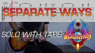 Journey - Separate Ways (Solo cover) - Lesson with TABs