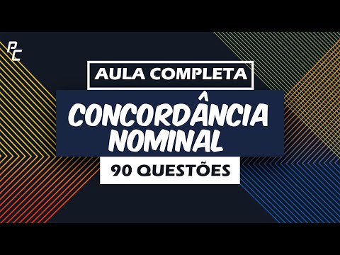 Concordância Nominal |Aula Completa| 90 Questões