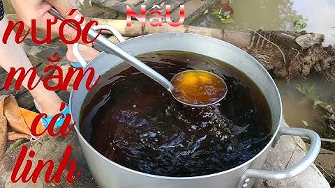 nấu nước mắm cá linh miền tây thơm ngon.