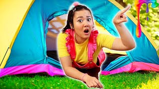 Ellie's DIY Box Fort Tent with Jimmy and Coach Rocco | Ellie Sparkles Show | Wildbrain Wonder