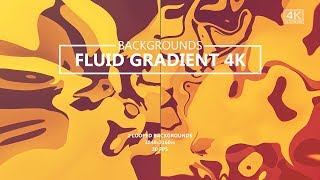 Motion Graphics - Fluid Orange Gradient Backgrounds 4K