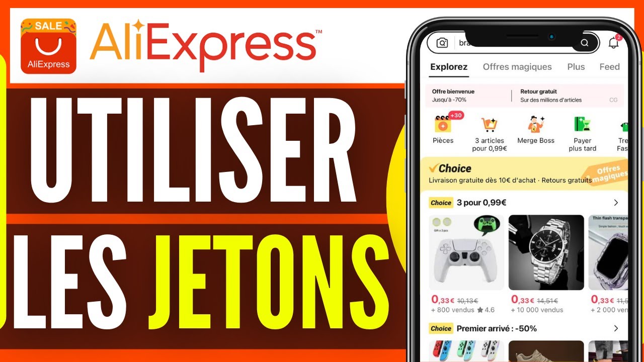 Comment Utiliser Les Jetons Aliexpress ( Très Facile ) - YouTube