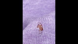 How To Repair A Hole In A Sweater