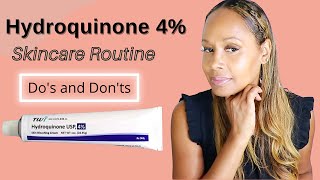 My Hydroquinone 4% Skincare Routine For Hyperpigmentation + Do