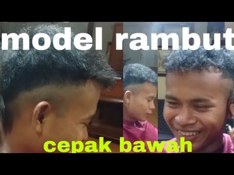 Cara motong rambut  tipis  bagian bawah YouTube