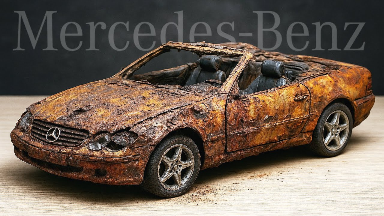 Mercedes SL 2001 Restoration model car