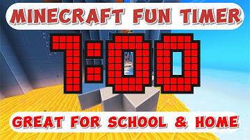 1 Minute Minecraft Clean-Up Timer with Relaxing Music for Classroom Transitions
