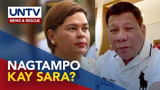 Pangulong Duterte, nagtatampo sa anak na si Sara — Palasyo