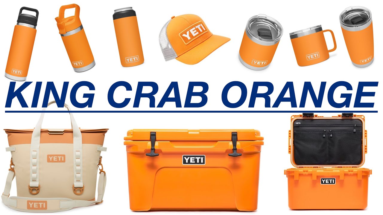 The YETI King Crab Orange Collection