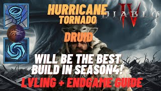Tornado Hurricane Druid - the best season4 Starter Build! Diablo 4 LvL & Endgame Guide