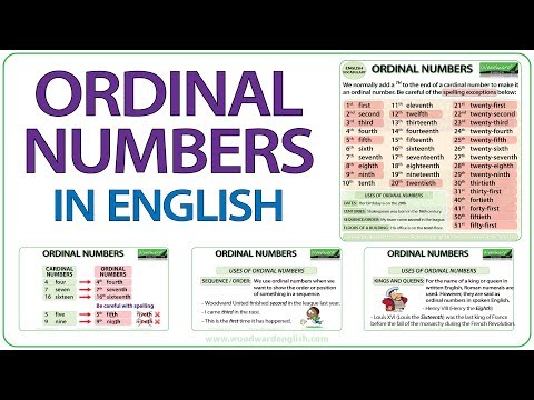 Vídeo: Què són els nombres nominals i ordinals cardinals?