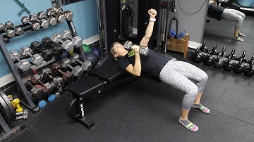 Glute Bridge Single Arm DB Bench Press