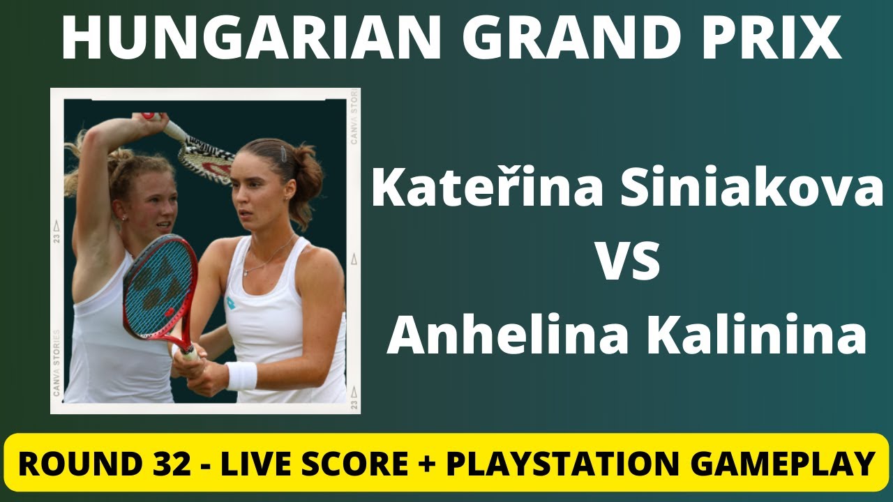 Katerina Siniakova vs Anhelina Kalinina Budapest Open Round 32 Walkover by Kalinina