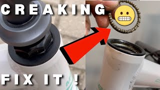 How to fix bike headset noise! NO creaking sound again!