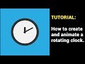 How to Make a ROTATING CLOCK - (Video #497) Animation Tutorial Adobe Illustrator After Effects