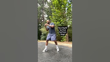 Why you should never step with your front foot in range! #boxing #footwork #boxingtutorial w/ Coach