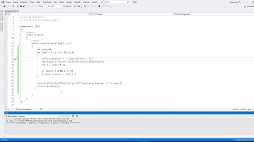 C# Visual Studio IF - FOR Pozitif Çift Sayıları Toplayan Program