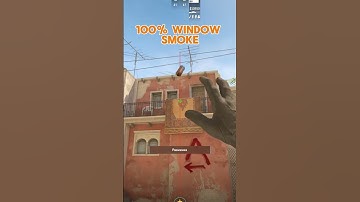 SMOKE TO WINDOW ON MIRAGE #cssmokes #csgo #cs2  #cs #mirage #games #smokes